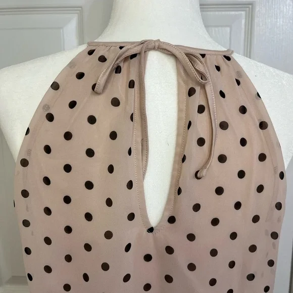 Express Fully Lined, Blush & Black Polka Dot Tank - Picture 5 of 7